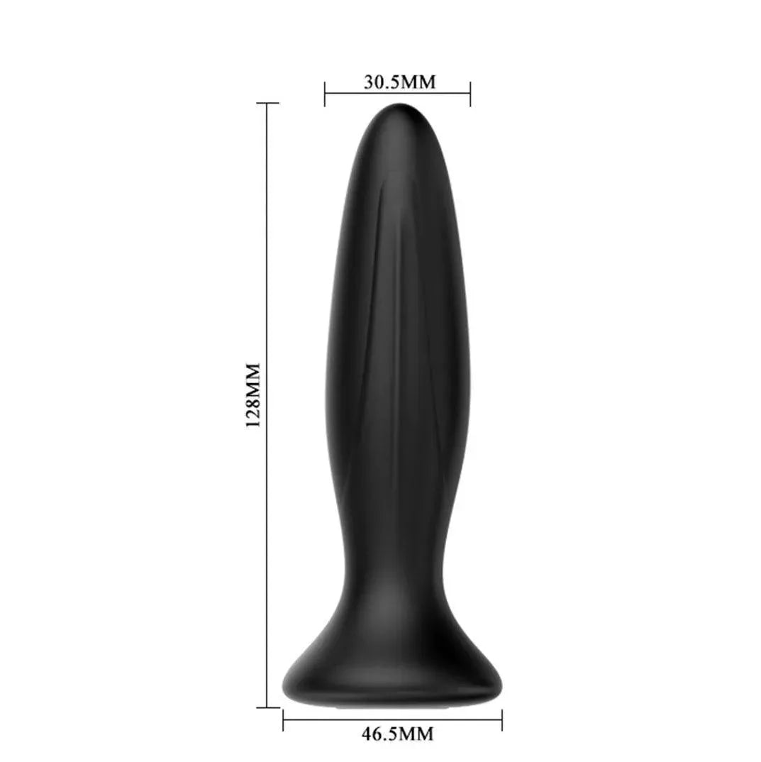 Mr Play Vibrating Anal Plug - Black - Rapture Works