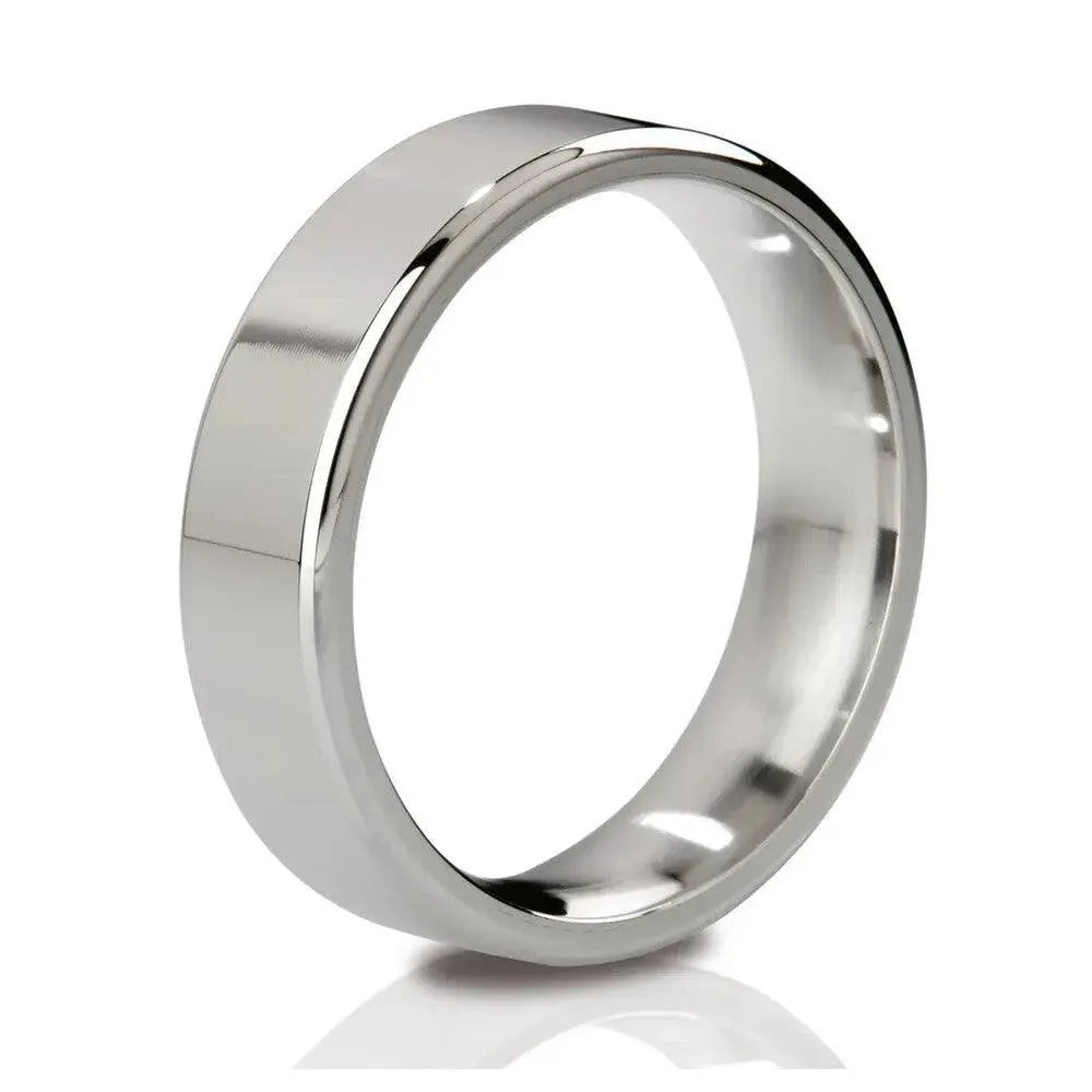 MyStim Duke Stainless Steel Polished Cock Ring - Rapture Works
