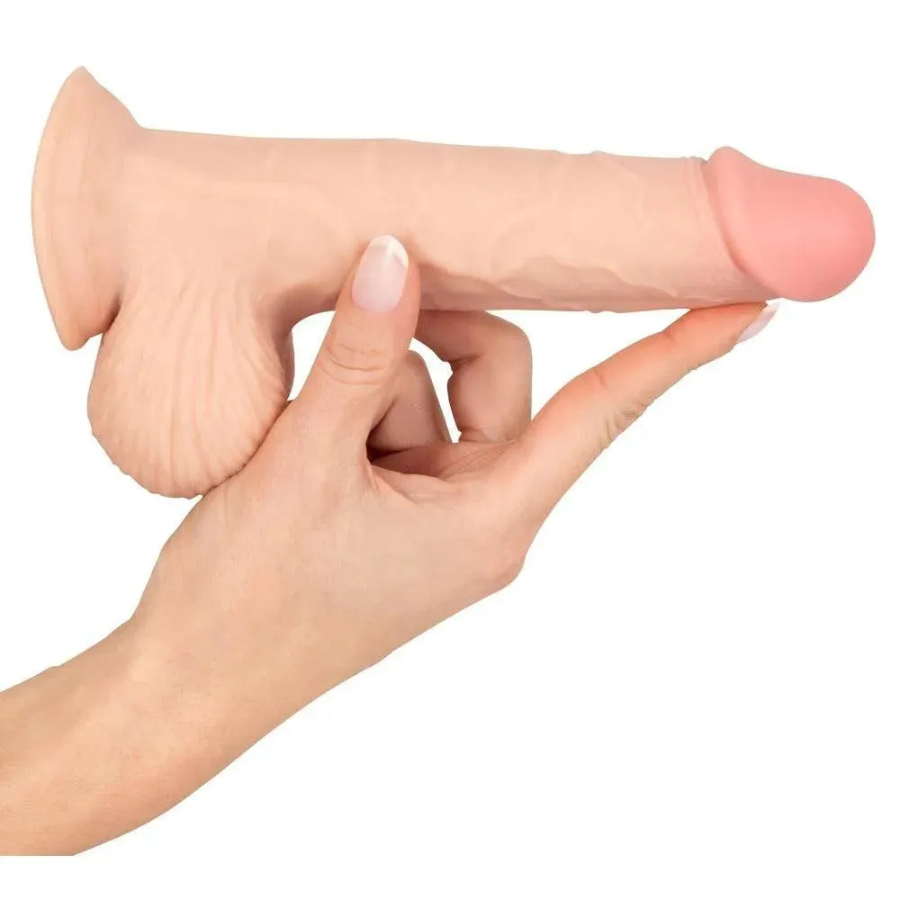 Nature Skin Dildo With Movable Skin 19cm - Rapture Works