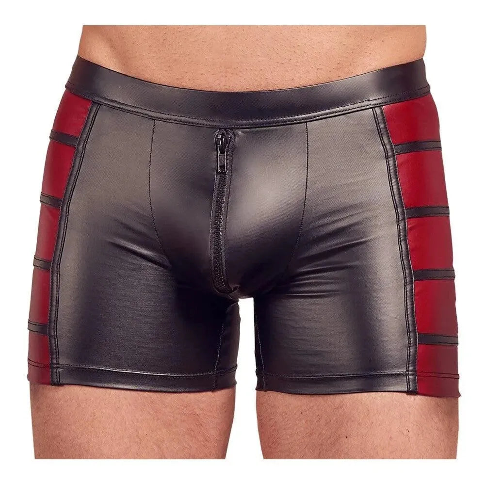 NEK Matte Look Pants In Black and Red - Rapture Works
