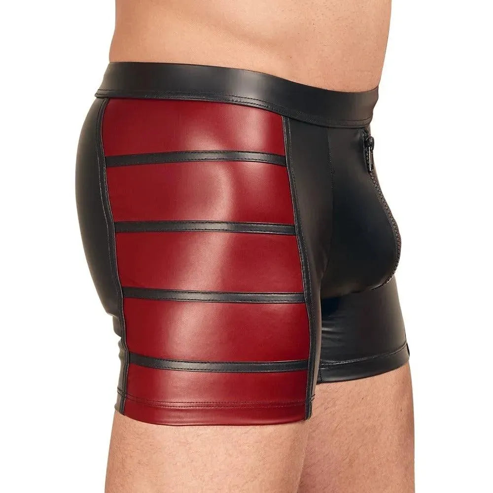 NEK Matte Look Pants In Black and Red - Rapture Works