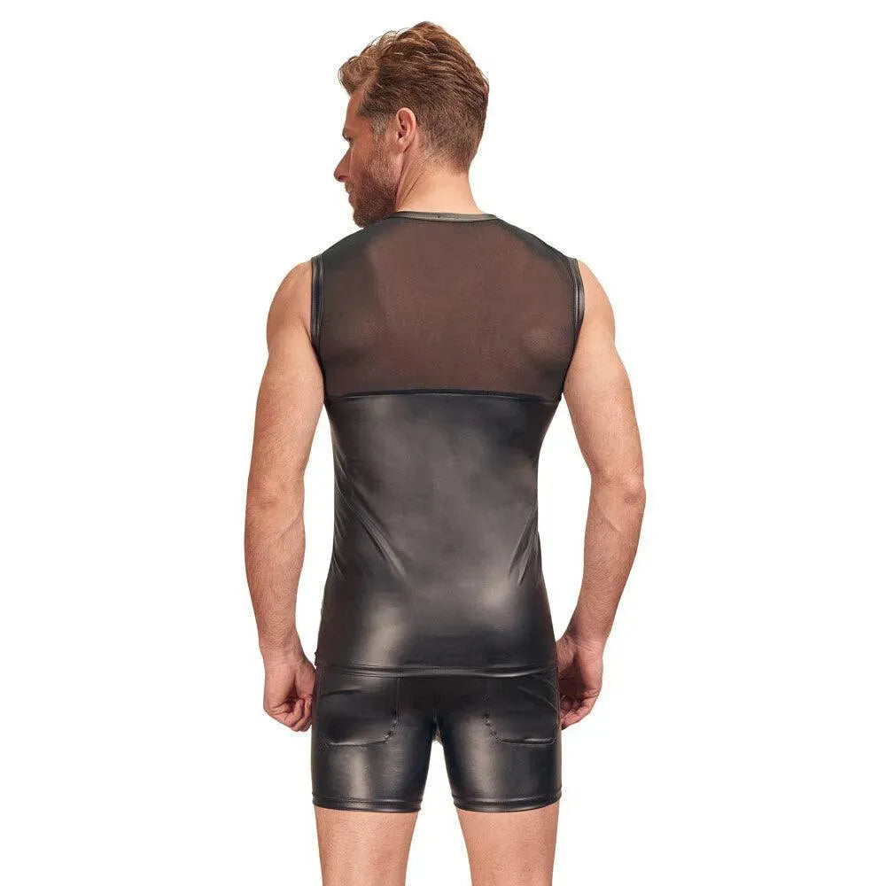 NEK Matte Look Shirt With Chest Harness Black - Rapture Works