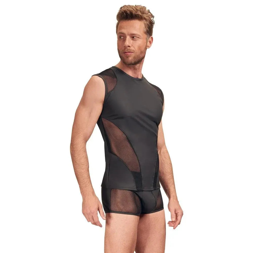 NEK Matte Look Sleeveless Shirt Black - Rapture Works