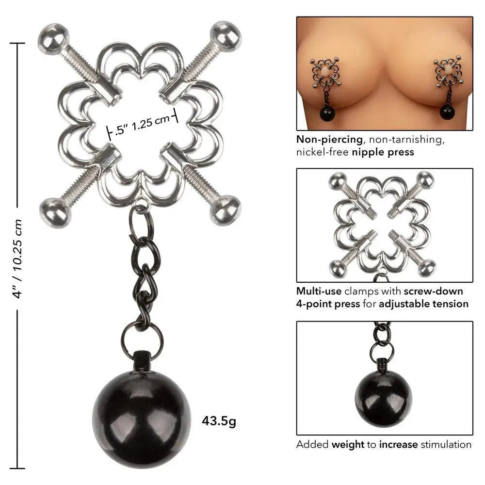 Nipple Grips 4 Point Weighted Nipple Press - Rapture Works