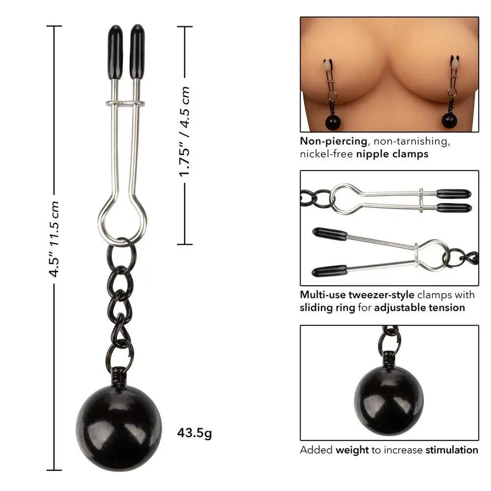Nipple Grips Weighted Tweezer Nipple Clamps - Rapture Works