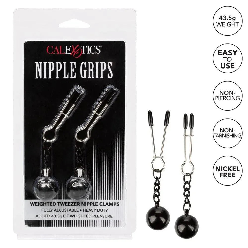 Nipple Grips Weighted Tweezer Nipple Clamps - Rapture Works