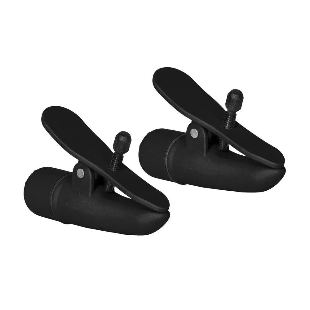 Nipplettes Vibrating Black Nipple Clamps - Rapture Works
