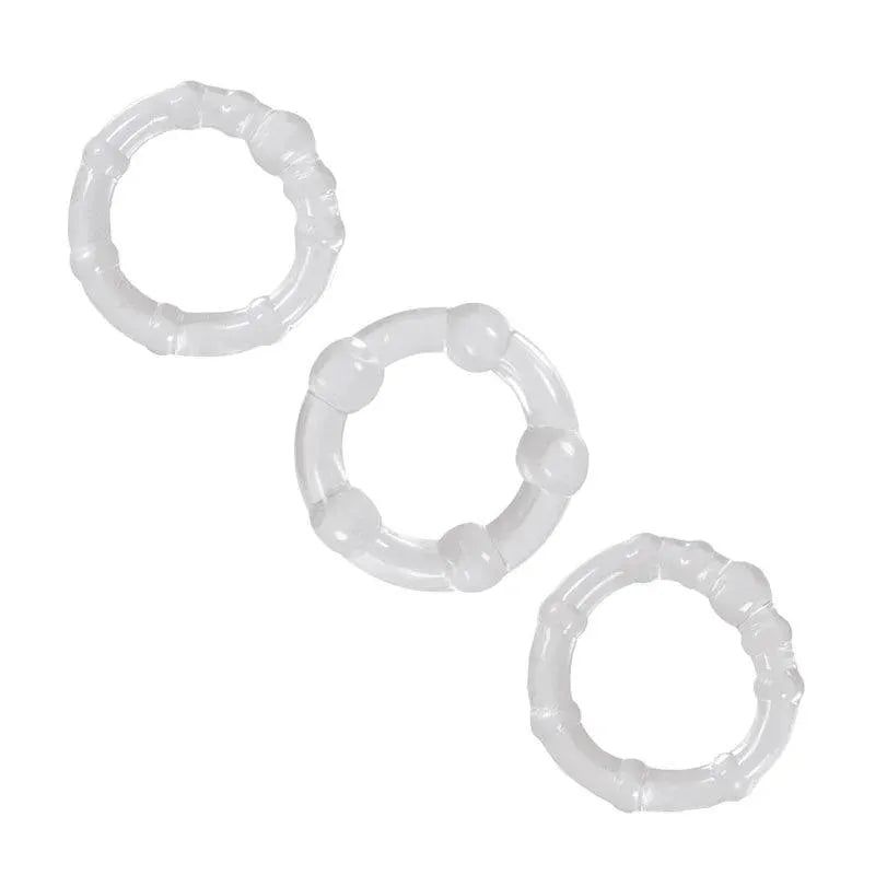 NS Novelties Renegade Intensity Rings Cockrings Clear - Rapture Works