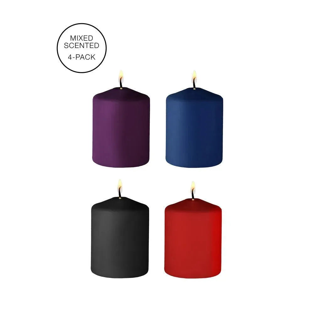 Ouch 4 Pack Of Mixed Scented Tease Candles - Rapture Works