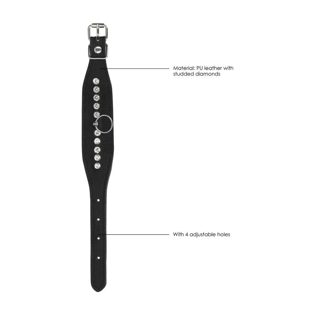 Ouch Diamond Studded Wrist Cuffs - Rapture Works
