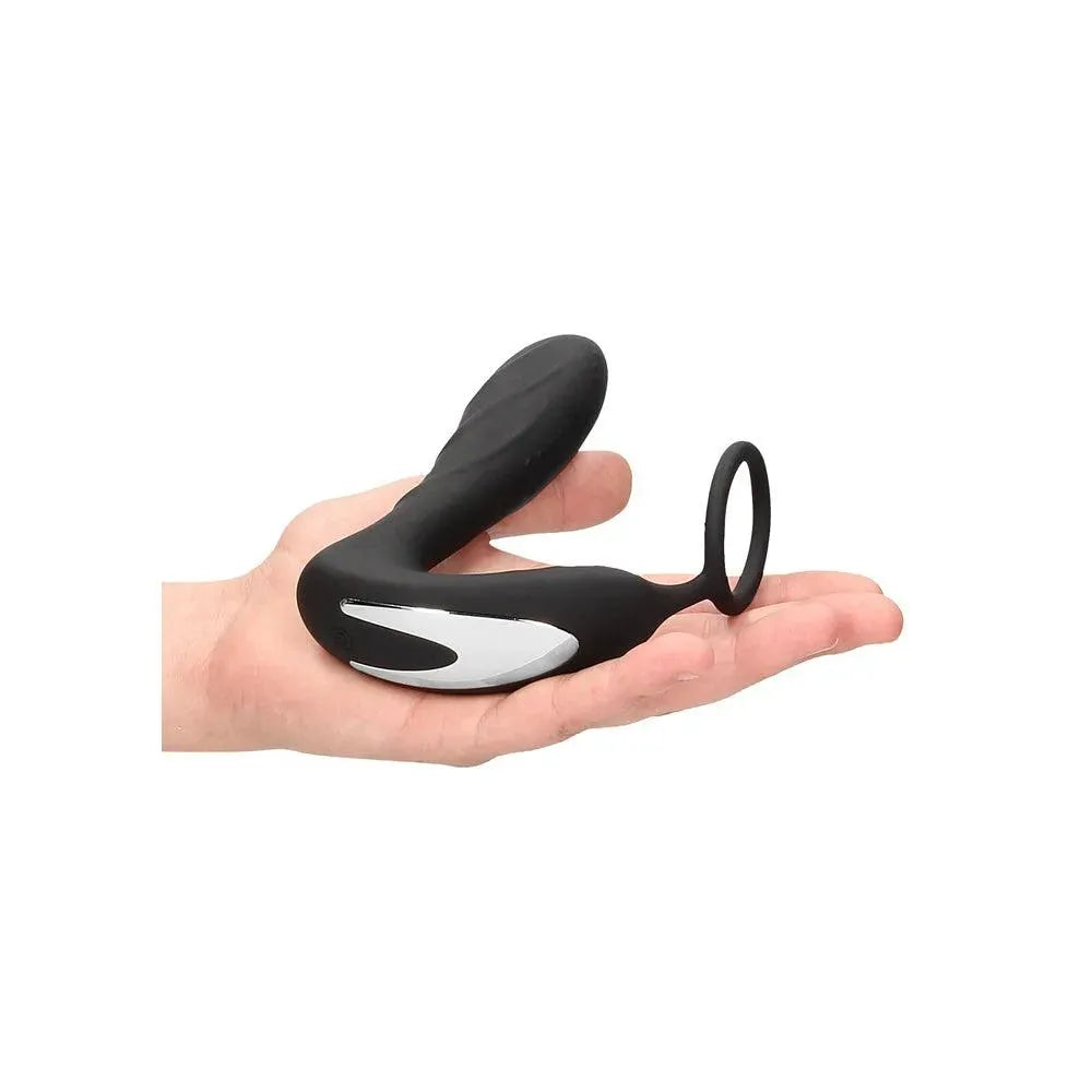 Ouch E Stimulation And Vibration Butt Plug And Cock Ring - Rapture Works