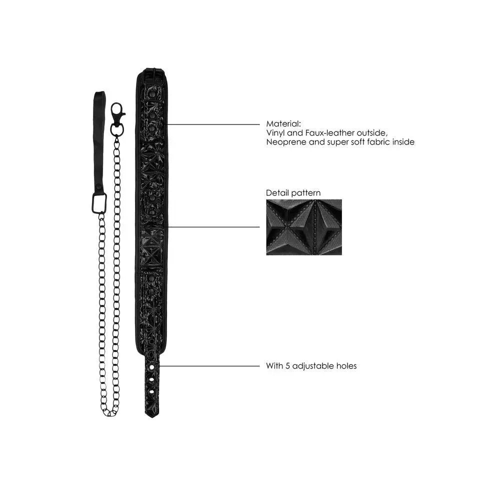Ouch Luxury Collar With Leash - Rapture Works