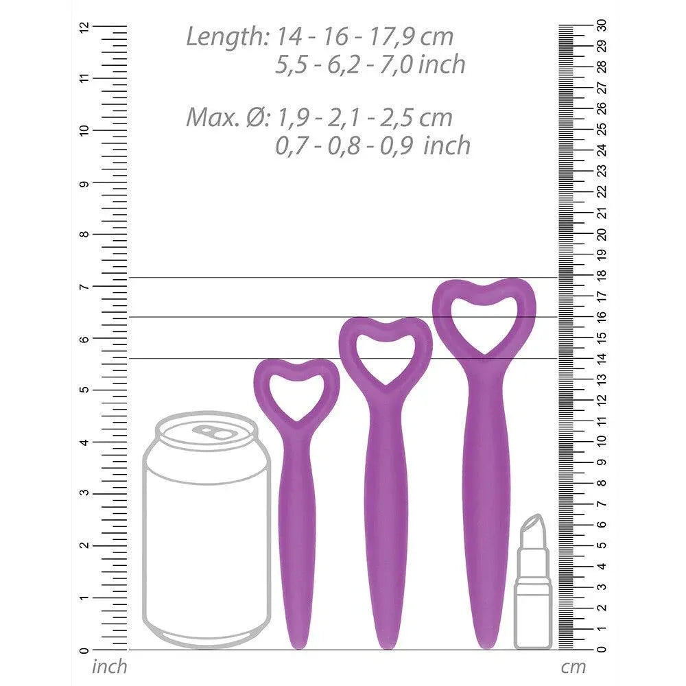 Ouch Silicone Vaginal Dilator Set Purple - Rapture Works