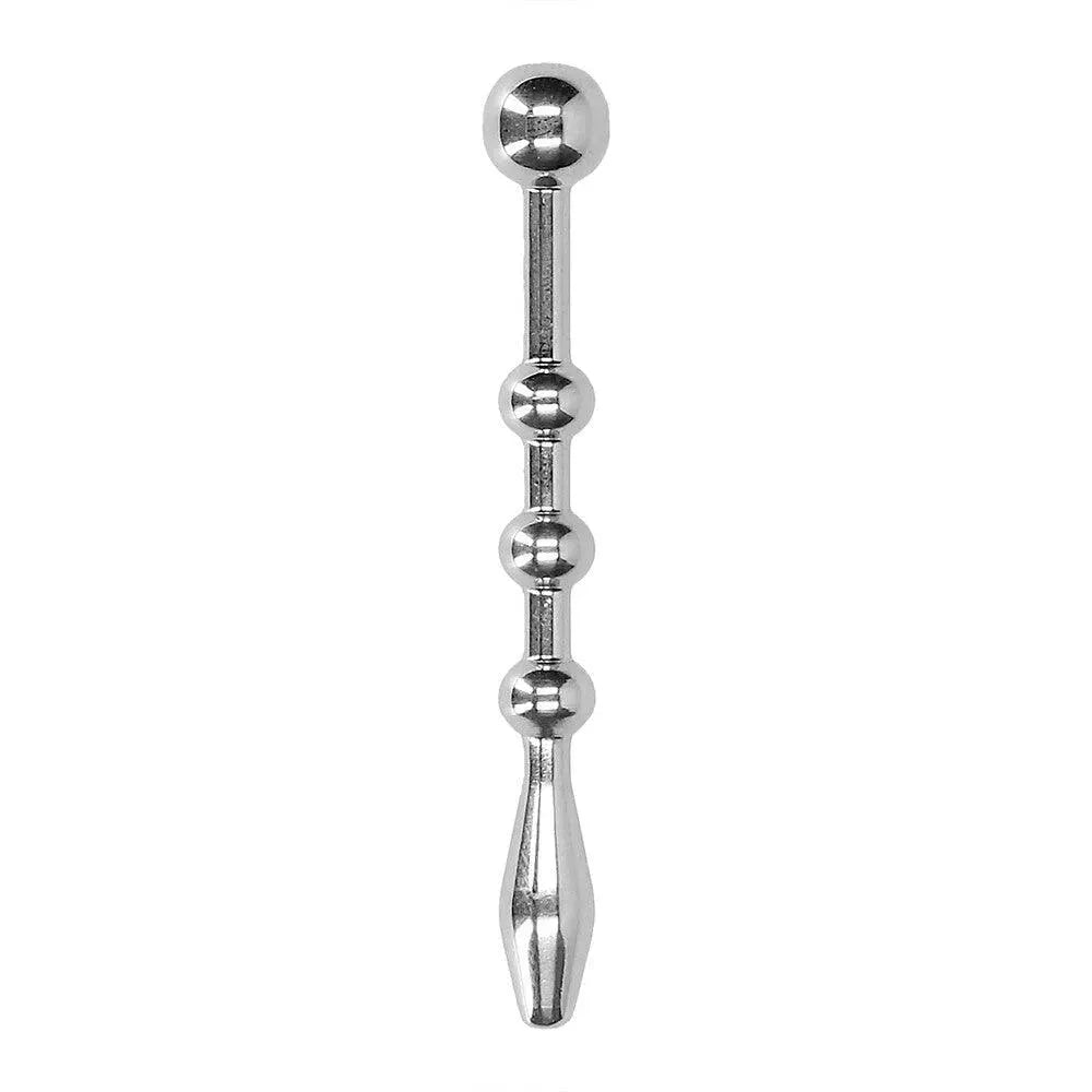 Ouch Urethral Sounding Stainless Steel Plug With Balls - Rapture Works