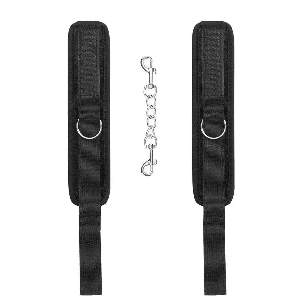 Ouch Velvet And Velcro Wrist Cuffs - Rapture Works