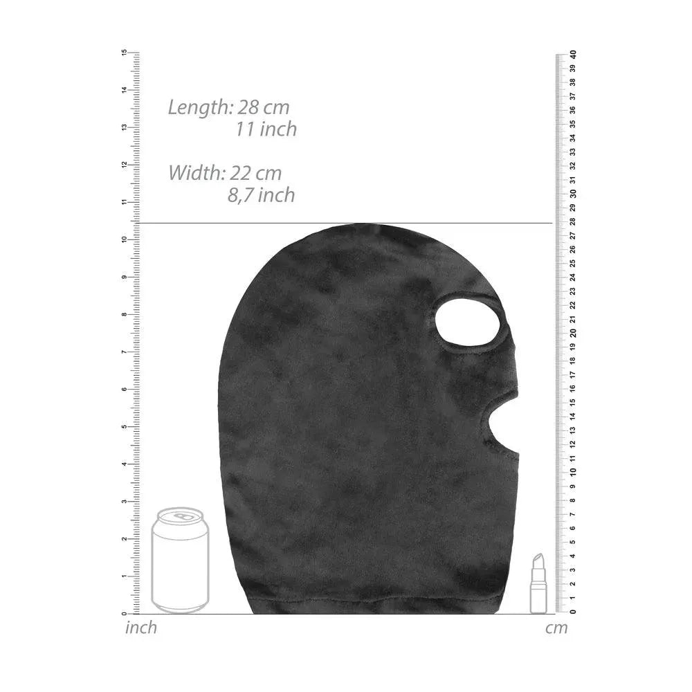 Ouch Velvet Mask With Eye And Mouth Opening - Rapture Works