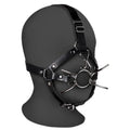 HEAD HARNESS WITH SPIDER GAG AND NOSE HOOKS