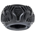 TRIBAL SON RAM COCK RING – 2-PIECE - BLACK