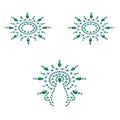 GLORIA GLAMOUROUS BODY STICKERS - GREEN
