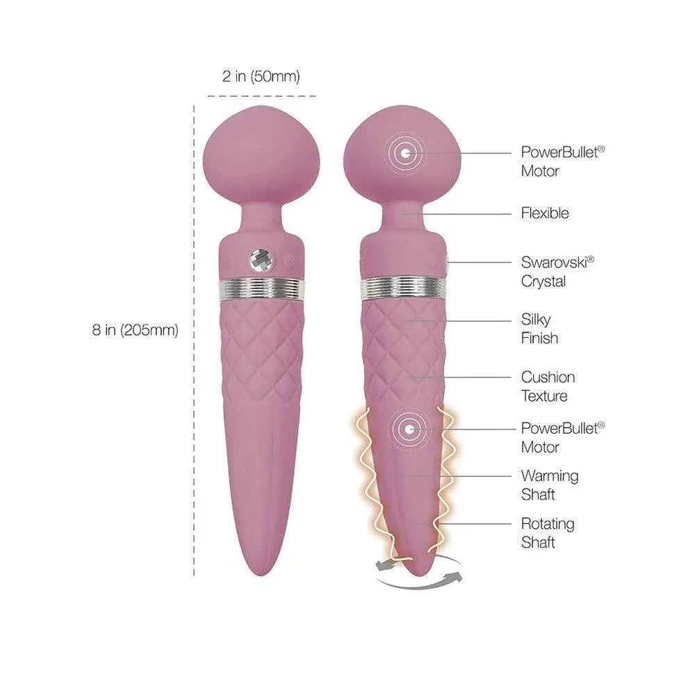 Pillow Talk Sultry Wand Massager Pink - Rapture Works