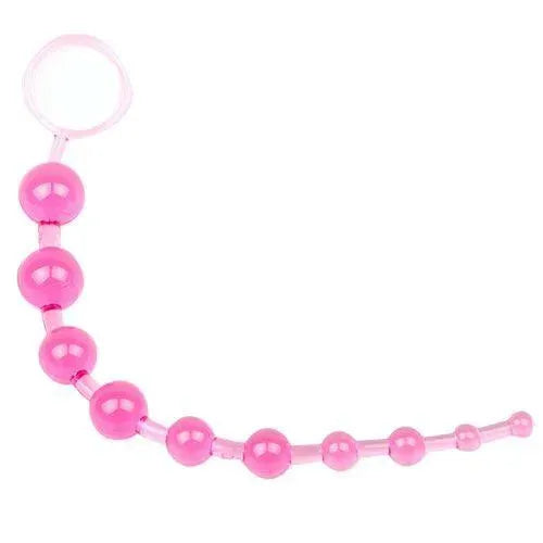 Pink Chain Of 10 Anal Beads - Rapture Works