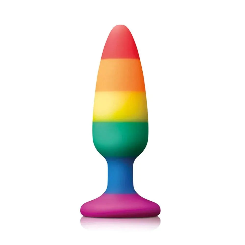 Pride Pleasure Plug Rainbow Medium - Rapture Works