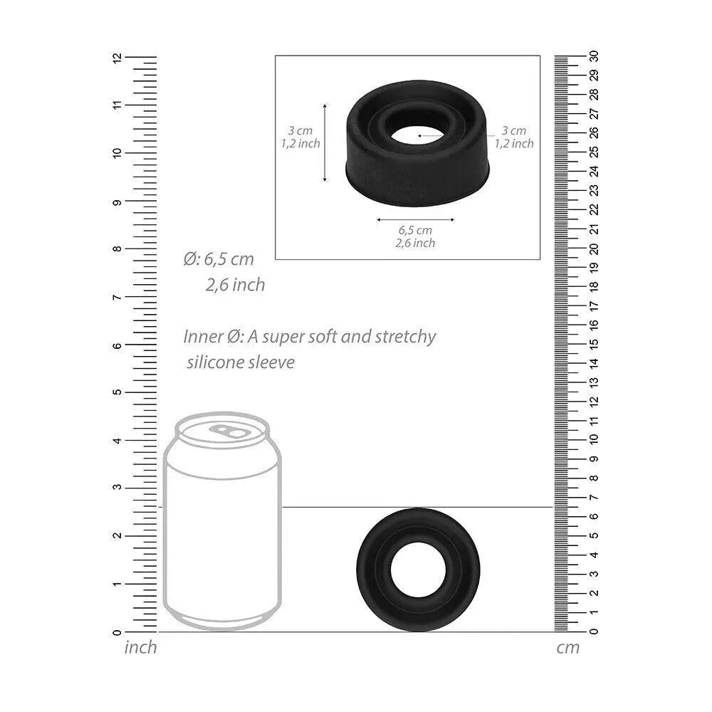 Pumped Black Silicone Pump Sleeve - Rapture Works