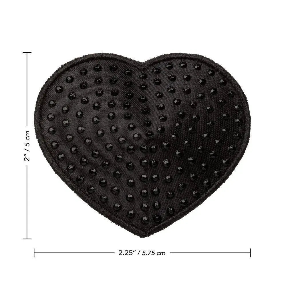Radiance Black Heart Pasties - Rapture Works