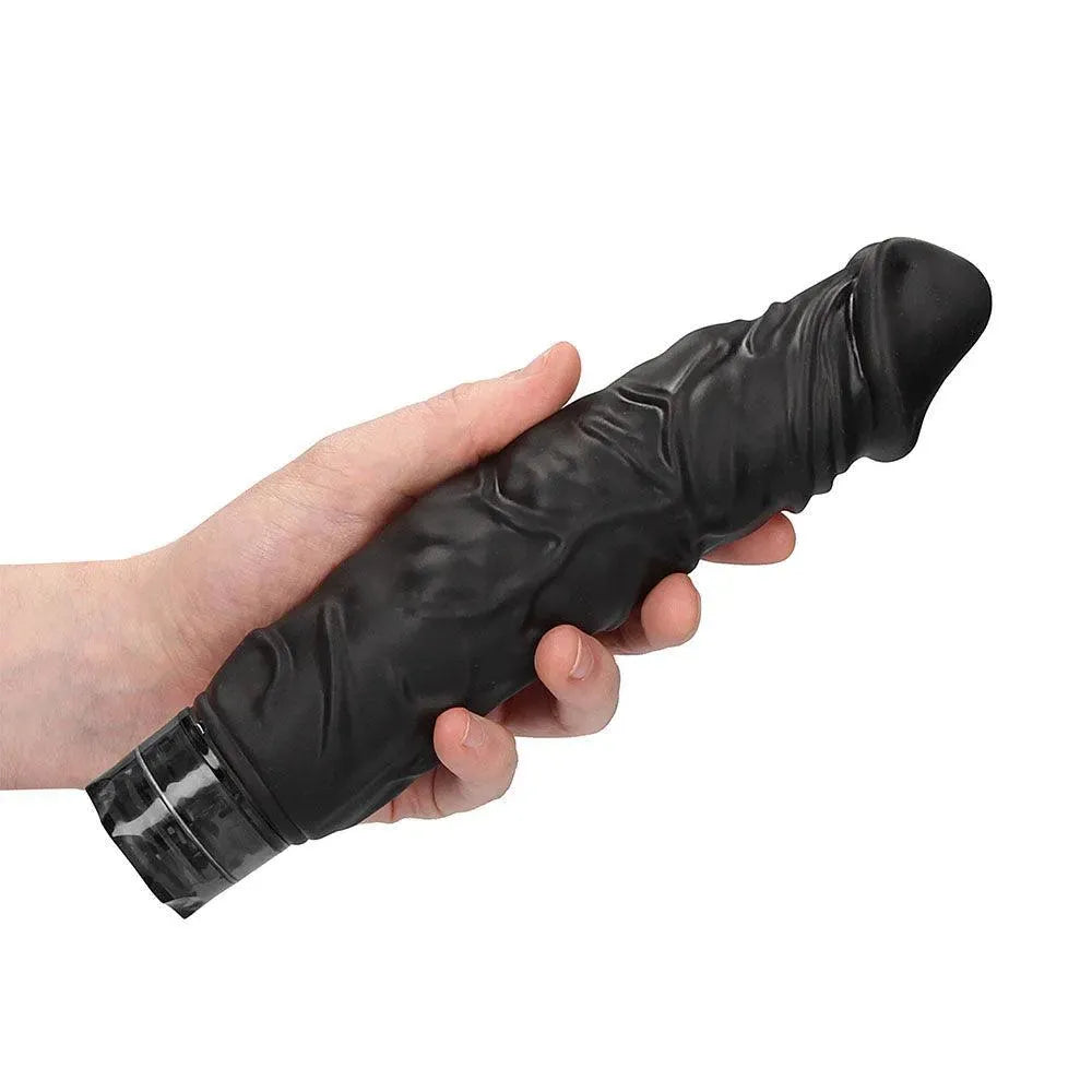 Realistic 10 speed Vibrator Black - Rapture Works