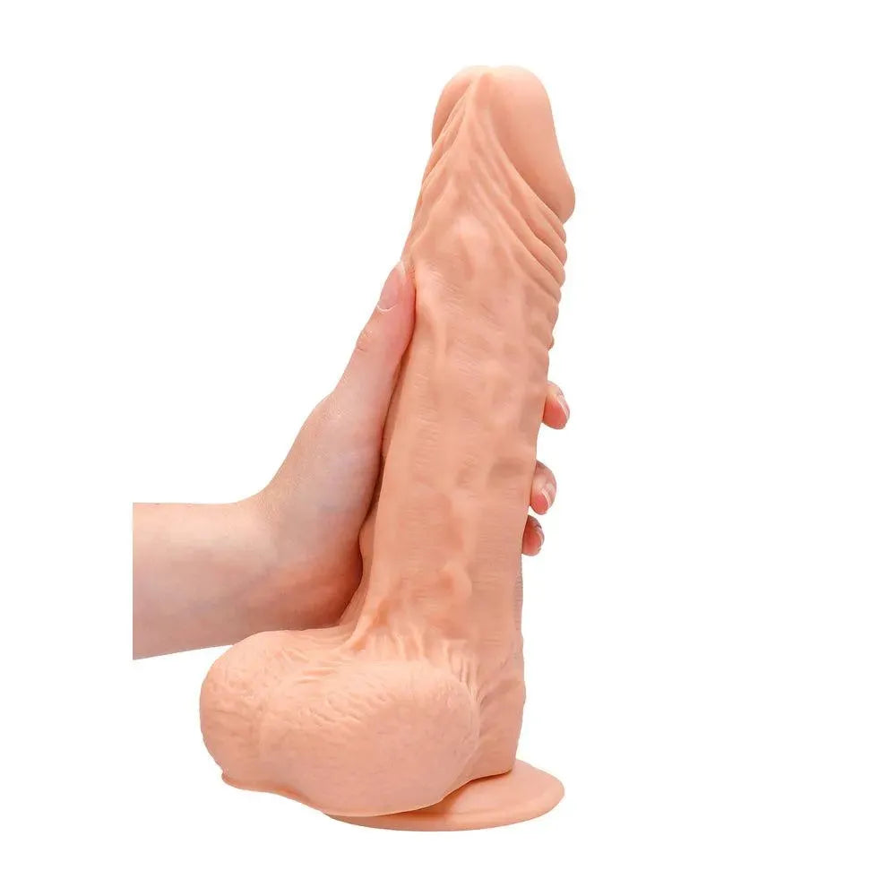 RealRock 10 Inch Dong With Testicles Flesh - Rapture Works