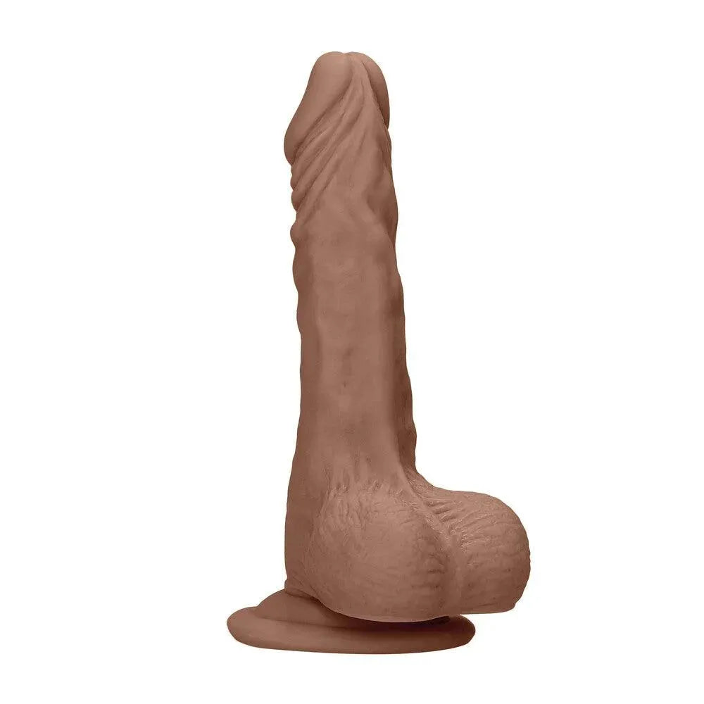 RealRock 7 Inch Dong With Testicles Flesh Tan - Rapture Works