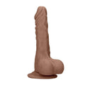 REALISTIC DILDO WITH BALLS 7" – TAN