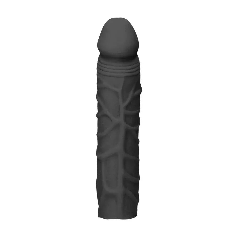 RealRock 7 Inch Penis Sleeve Black - Rapture Works