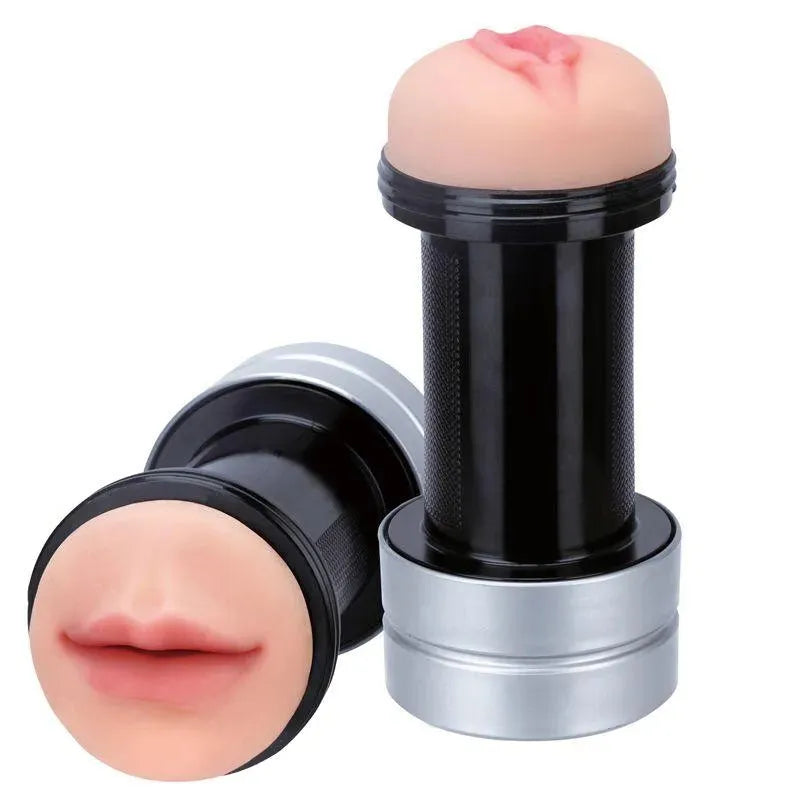 Realstuff 2 In 1 Mouth and Vagina Hummer Masturbator - Rapture Works