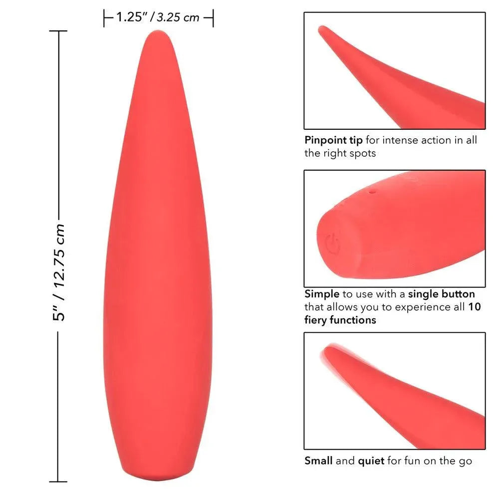 Red Hot Ember Rechargeable Vibrator - Rapture Works