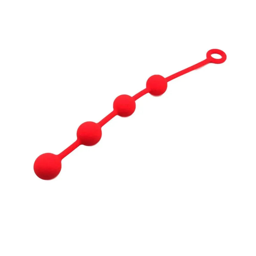 Red Quartet Anal Balls 3cm - Rapture Works
