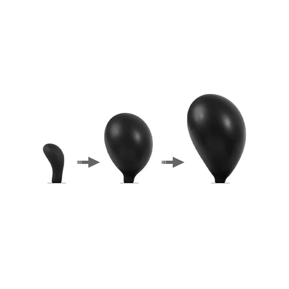 Rimba Latex Play Inflatable Anal Plug - Length of plug 80 mm - Rapture Works