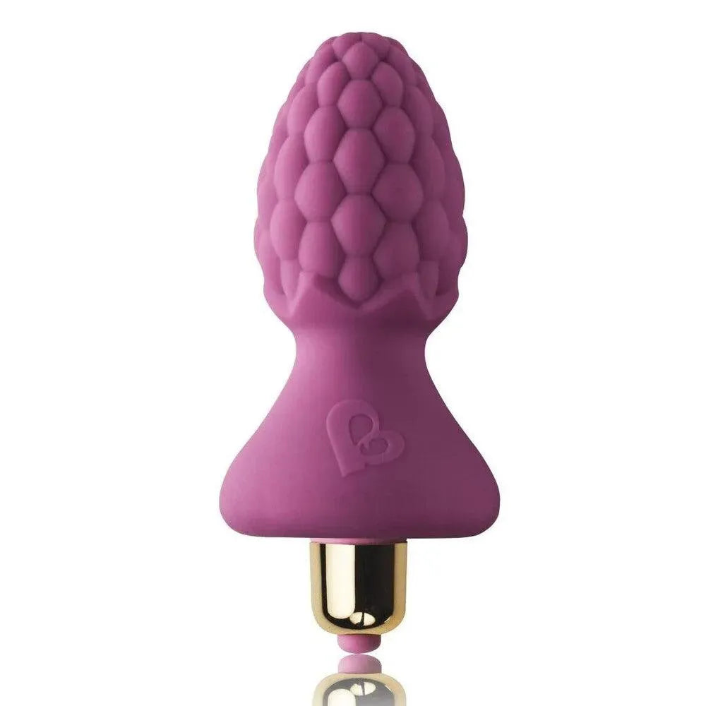 Rocks Off 7 Speed Ass-Berries Raspberry Butt Plug - Rapture Works
