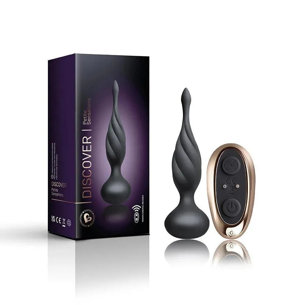 Rocks Off Petite Sensations Discover Butt Plug Black - Rapture Works