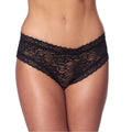 AMORABLE OPEN BACK BRIEFS - BLACK - ONE SIZE