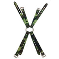 H-FRONT LEATHER HARNESS - CAMO