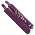 LEATHER ANKLE CUFFS – PURPLE