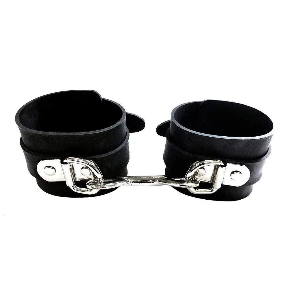 Rouge Garments Black Rubber Wrist Cuffs - Rapture Works