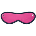 LEATHER BLINDFOLD EYE MASK - PINK