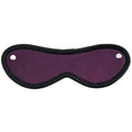 LEATHER BLINDFOLD EYE MASK - PURPLE