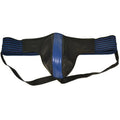 Rouge Garments Jock - Black & Blue, Sporty Leather with Striped Band for Men