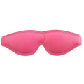 LARGE PADDED LEATHER BLINDFOLD - PINK