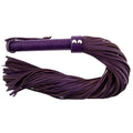 LEATHER HANDLE LEATHER FLOGGER – PURPLE