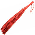 LEATHER HANDLE LEATHER FLOGGER – RED