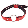 LEATHER O-RING GAG – RED